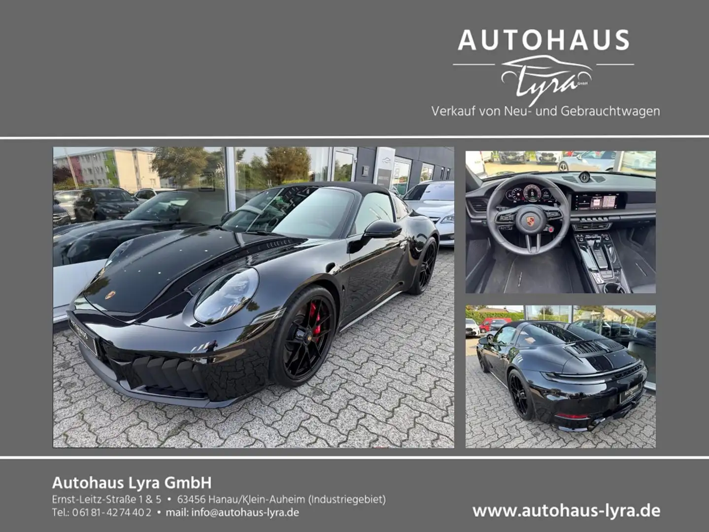 Porsche 992 .2 4 GTS Targa*HD-MATRIX*360°KAM*BOSE*LIFT* Schwarz - 1
