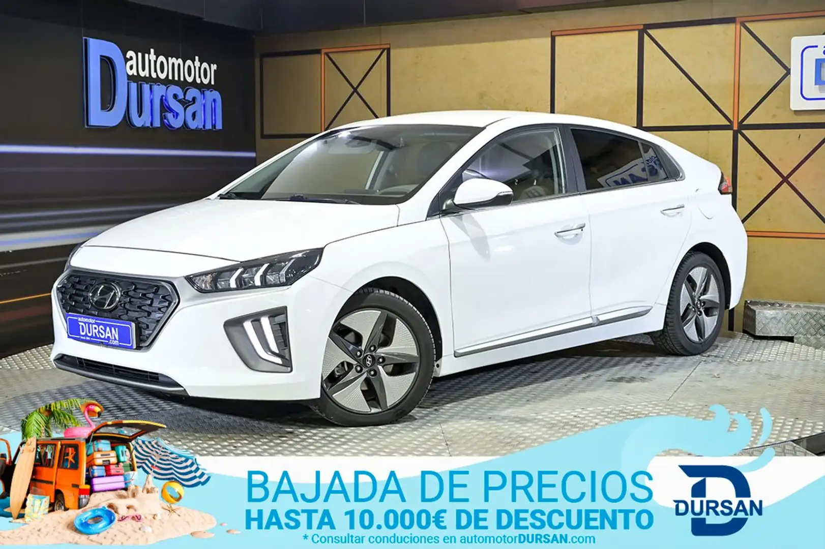 Hyundai IONIQ 1.6 GDI HEV Tecno DCT Blanc - 1