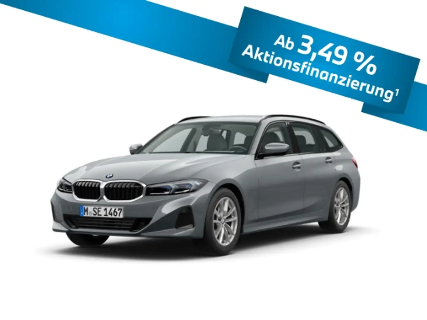 BMW 318 i Touring HUD AHK Navi LED ACC PA Sportsitze Grau - 1