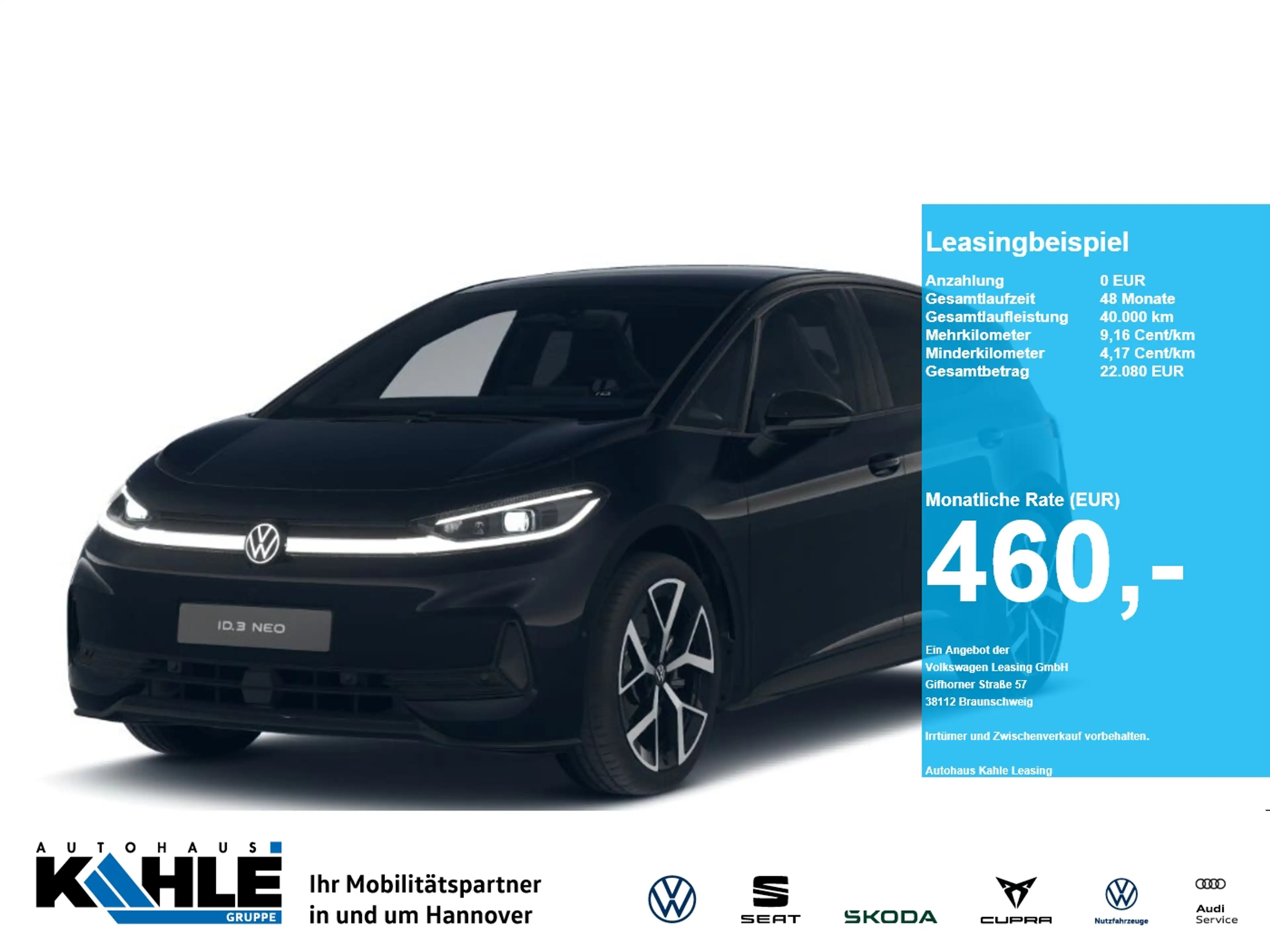 Volkswagen ID.3 Neo Style CarPlay Matrix CCS ACC AHK LED