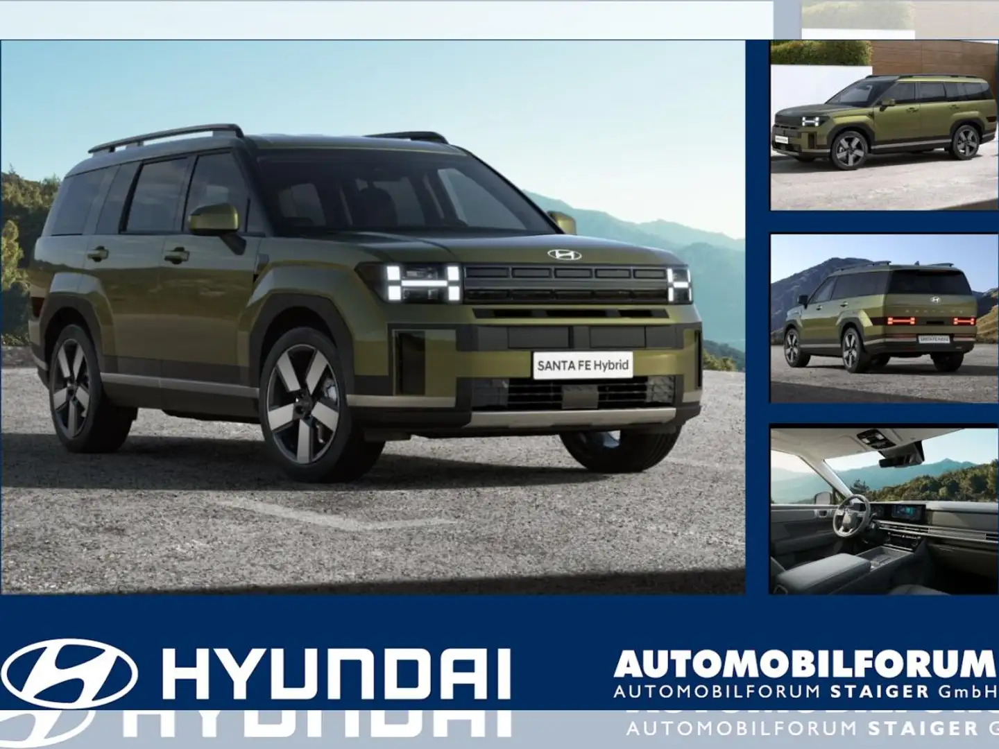 Hyundai SANTA FE 1.6 5-Sitzer T-GDI Signature *kurzfristiges Angebo Grün - 1