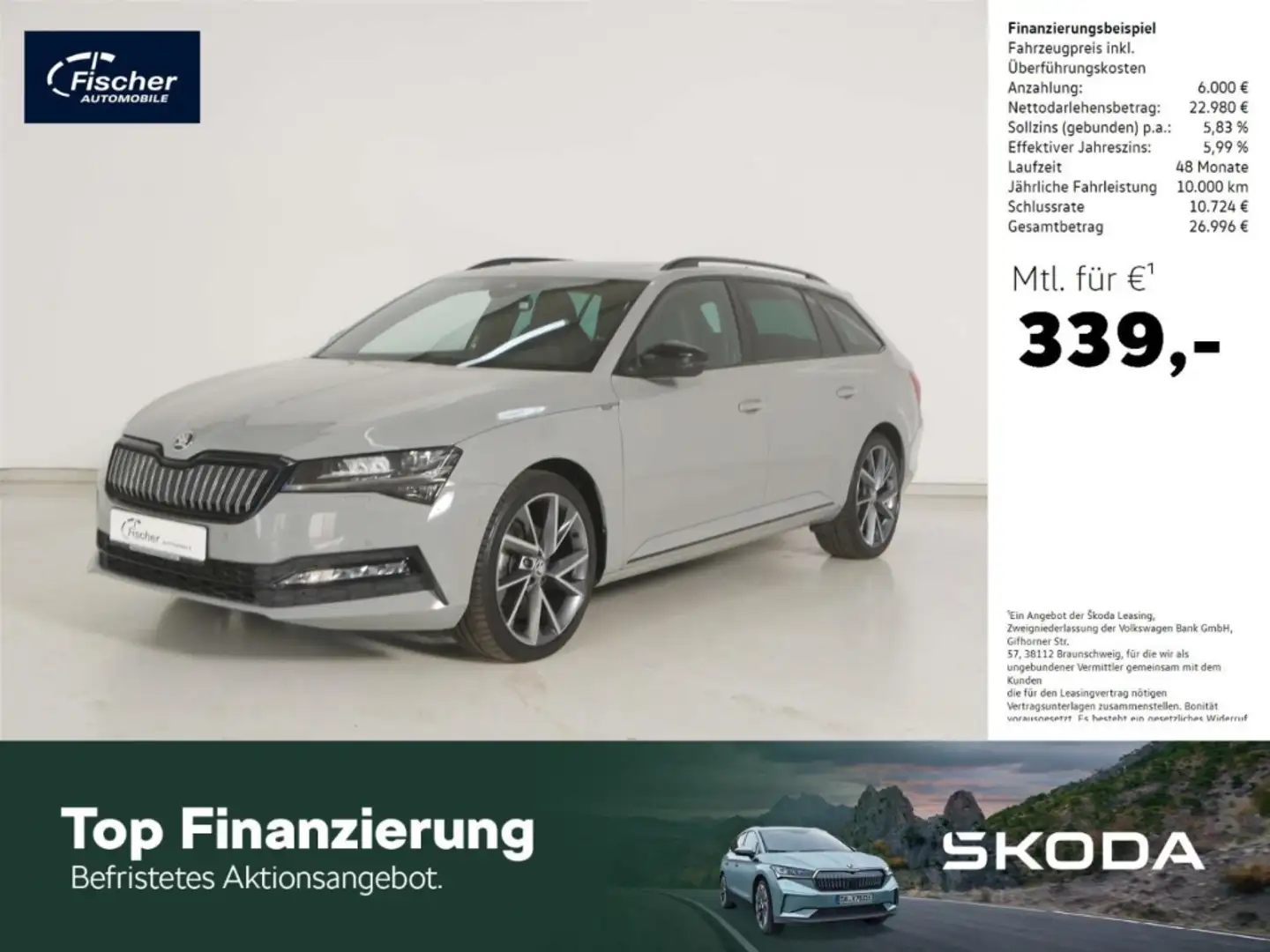 Skoda Superb Combi 1.4 TSI iV Sportline DSG AHK/P-Dach Grau - 1