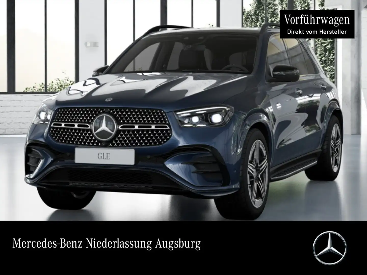 Mercedes-Benz GLE 450 d 4M AMG+NIGHT+PANO+360+AHK+MULTIBEAM+SPUR Blau - 1
