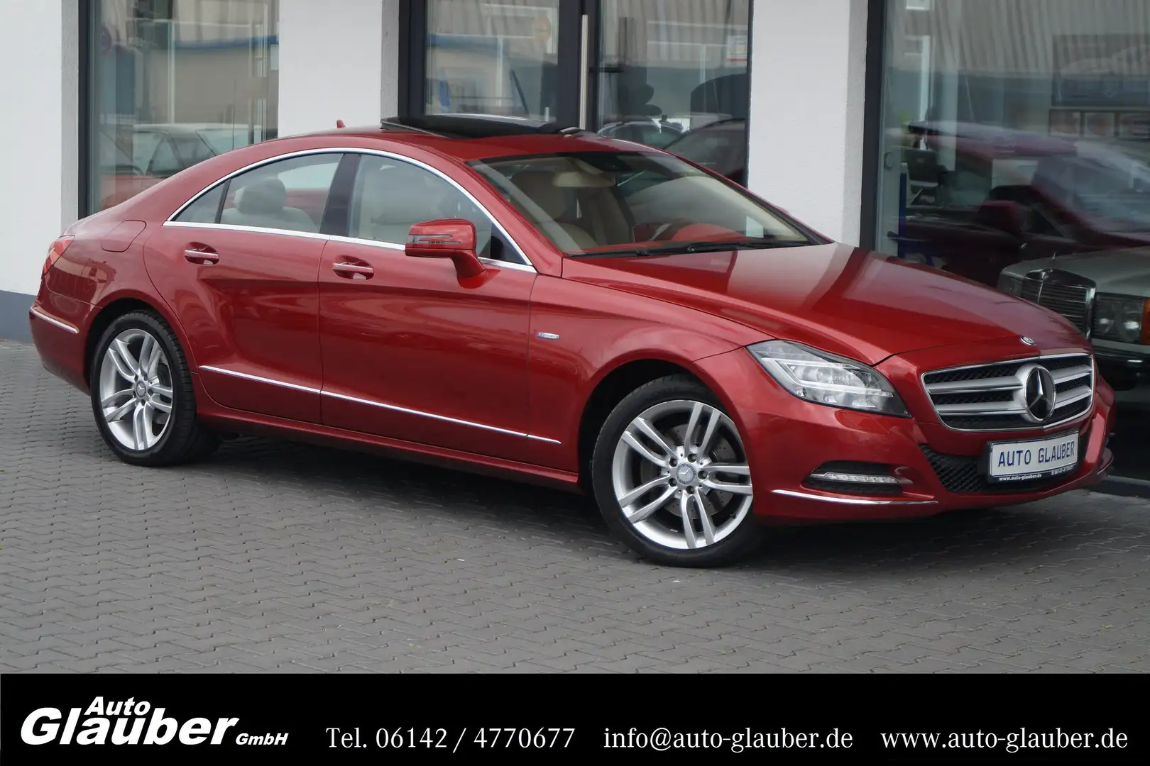 Mercedes-Benz CLS 350 CDI 1.Hand/Leder/Automatik/LED/Kamera/Navi Rood - 1