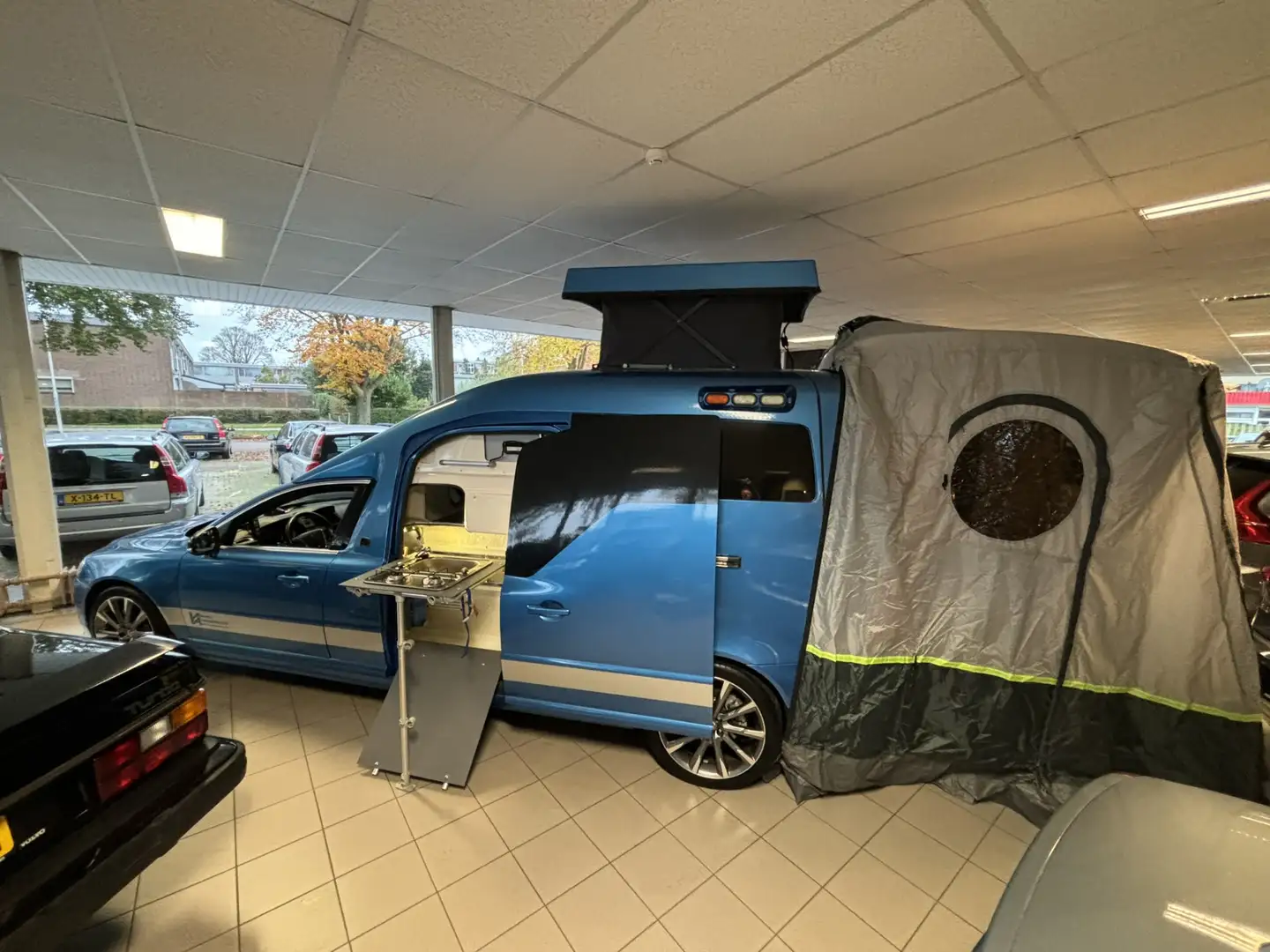Overig Volvo V70 NILSSON D5 275pk AWD Camper Kampeer Blauw - 2