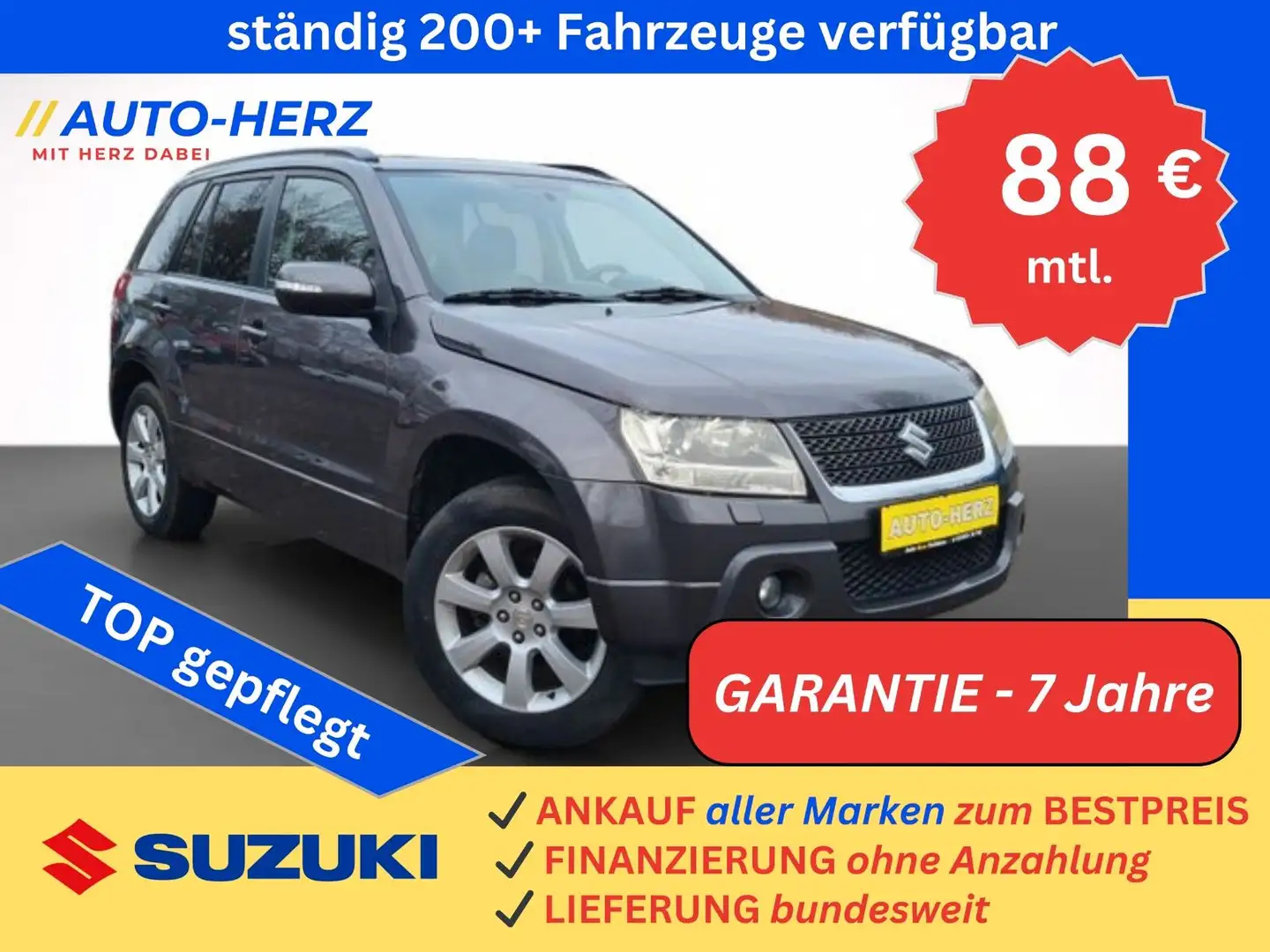 Suzuki Grand Vitara 4x4 Comfort LEDER+XENON+SCHIEBEDACH Gris - 1