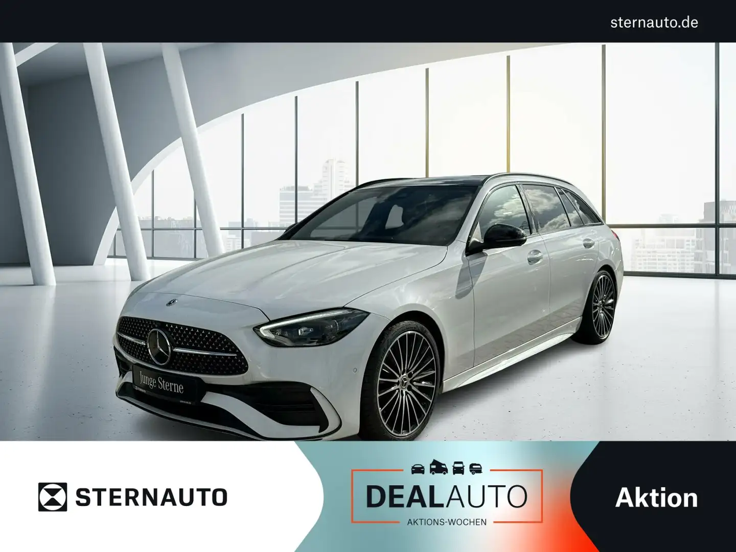 Mercedes-Benz C 220 C 220 T d AMG Line Exterieur AMG Line Interieur Weiß - 1