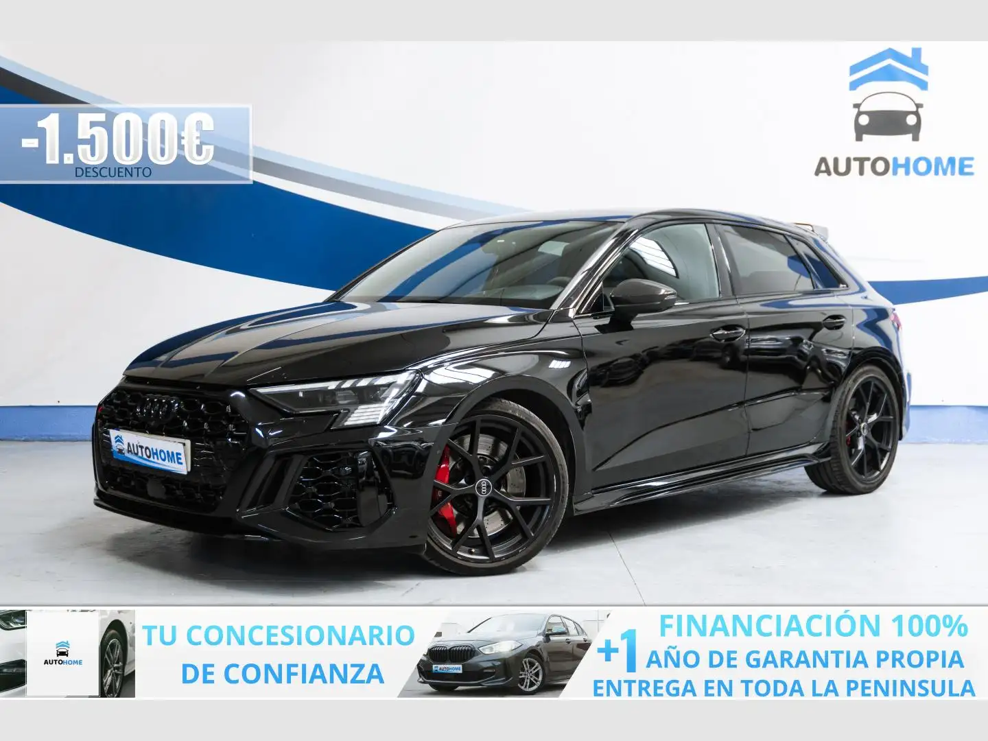 Audi RS3 Sportback quattro S tronic 294kW Negro - 1