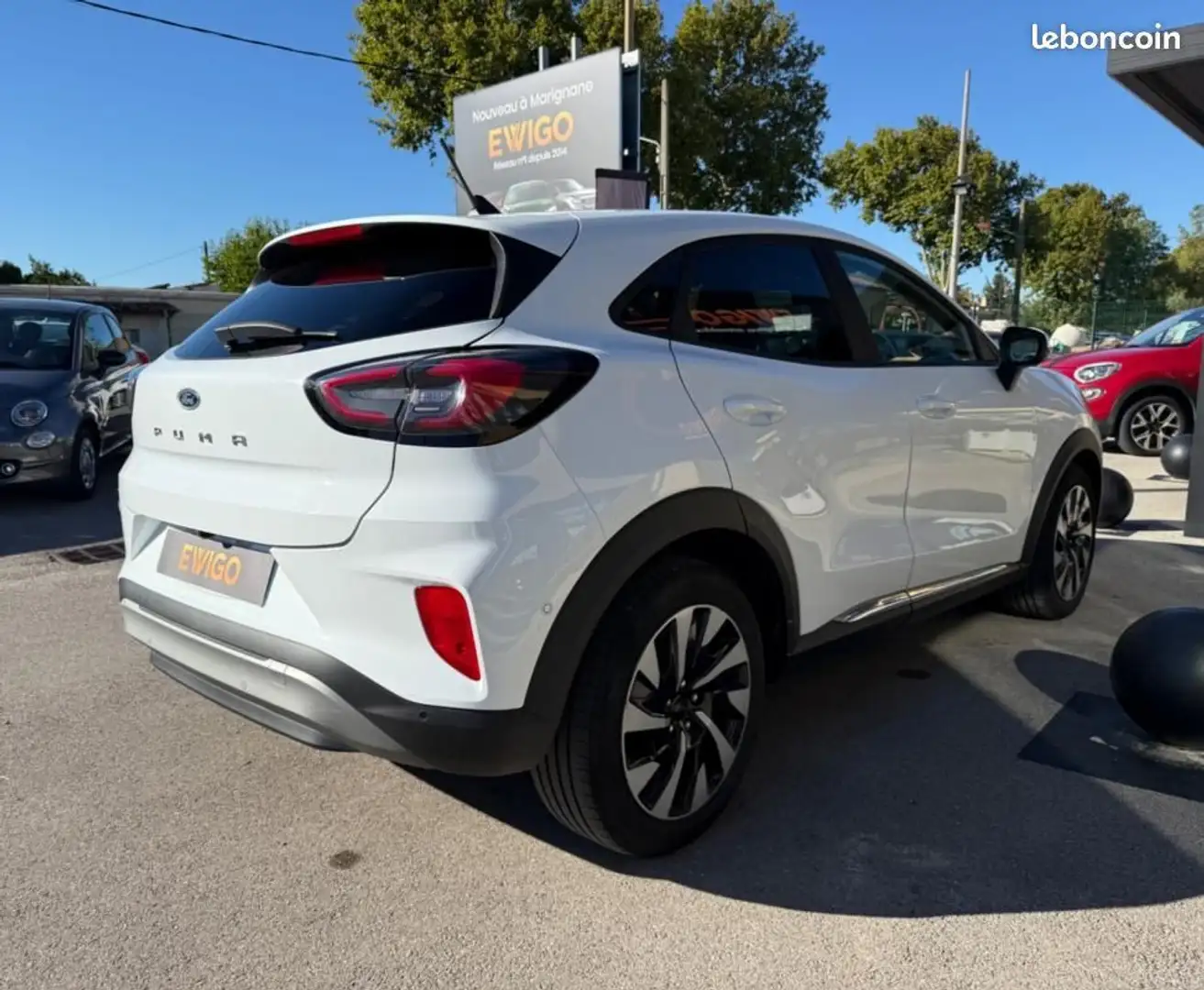 Ford Puma 1.0 FLEXIFUEL 125CH HYBRID MHEV TITANIUM START-STOP 1ERE MAIN Blanc - 2