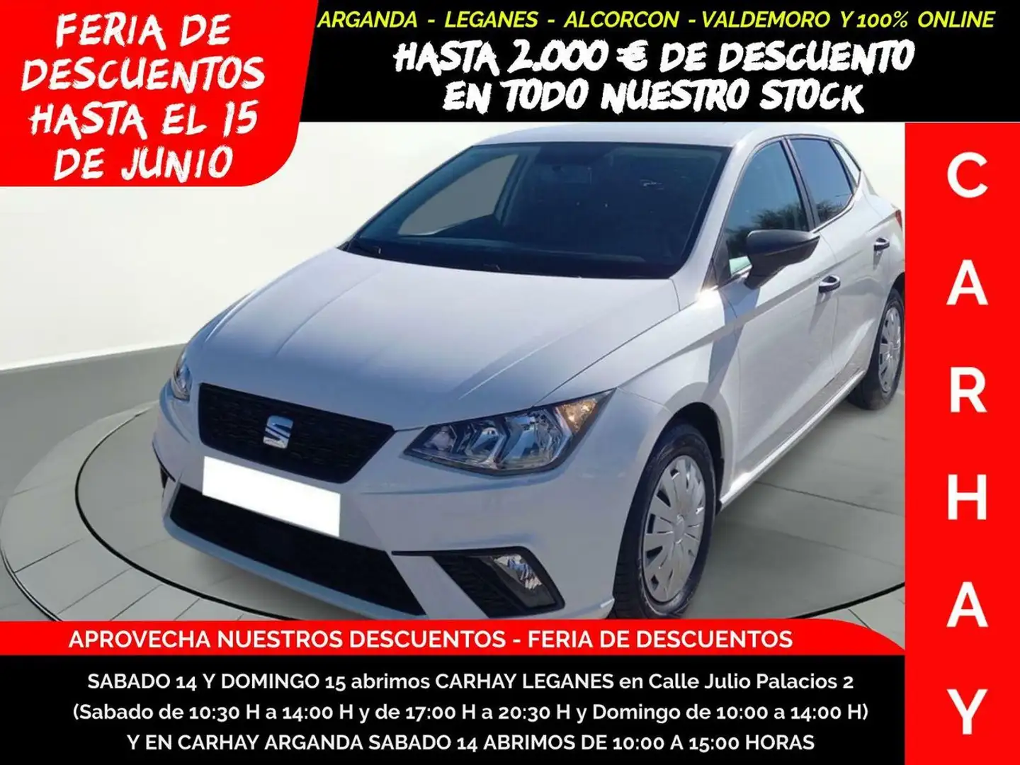 SEAT Ibiza 1.0 TSI S&S Reference Plus 95 Bianco - 1