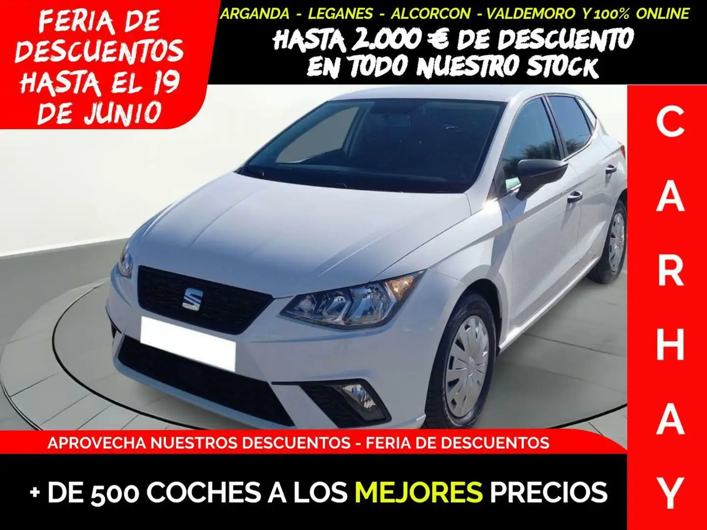 SEAT Ibiza 1.0 TSI S&S Reference Plus 95 Blanc - 1