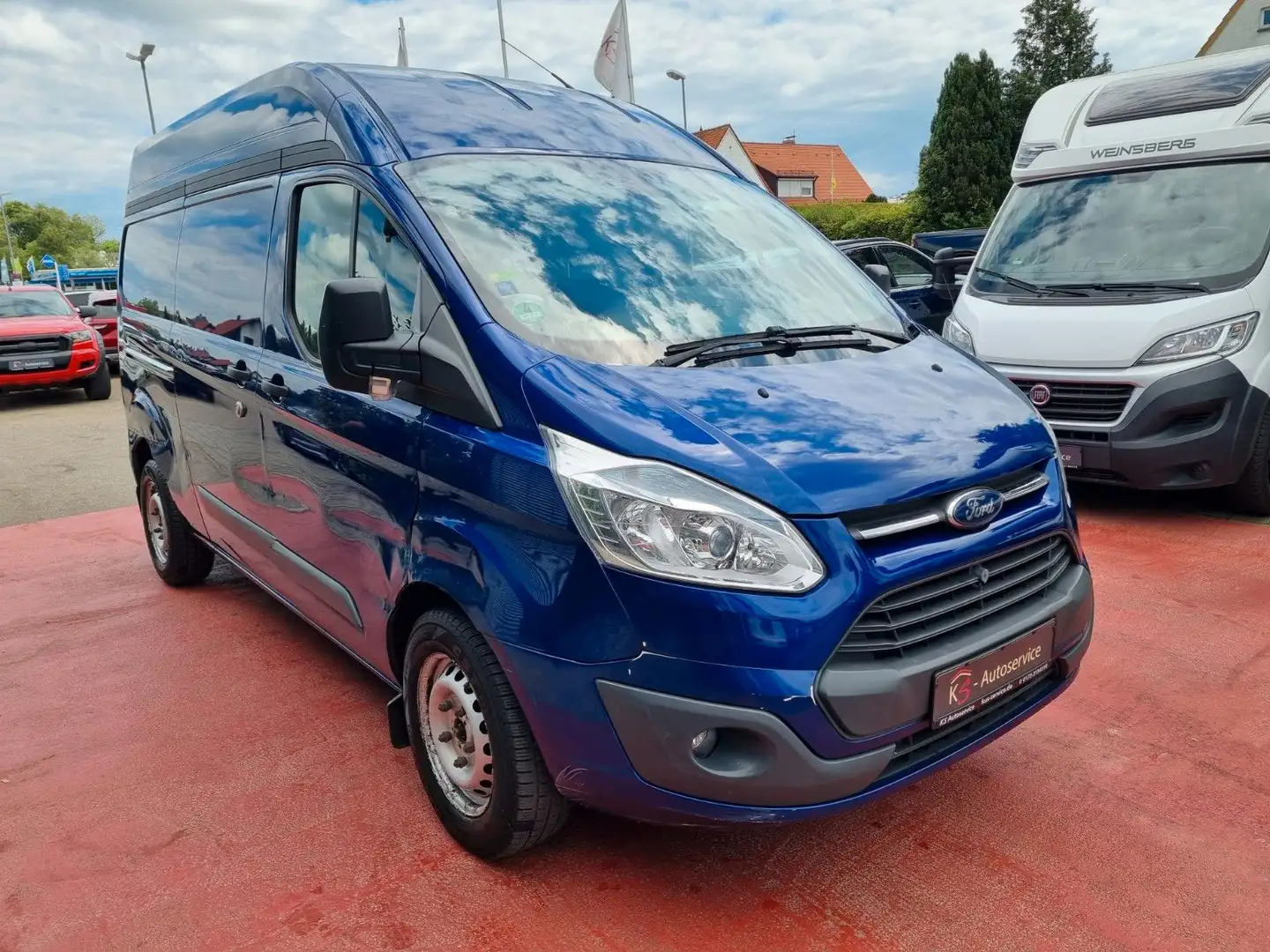 Ford Transit Custom Kasten 330 L2 Trend Hochdach Blau - 2