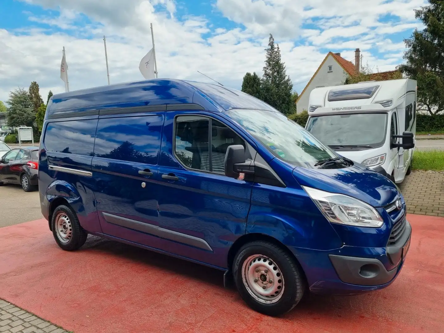 Ford Transit Custom Kasten 330 L2 Trend Hochdach Blau - 1