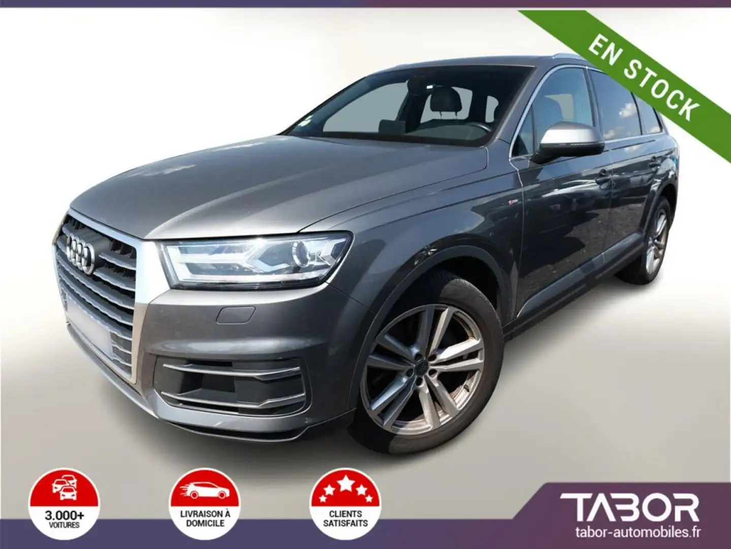 Audi Q7 3.0 TDI quattro S line 7P cuir ViCo 20P Gris - 1