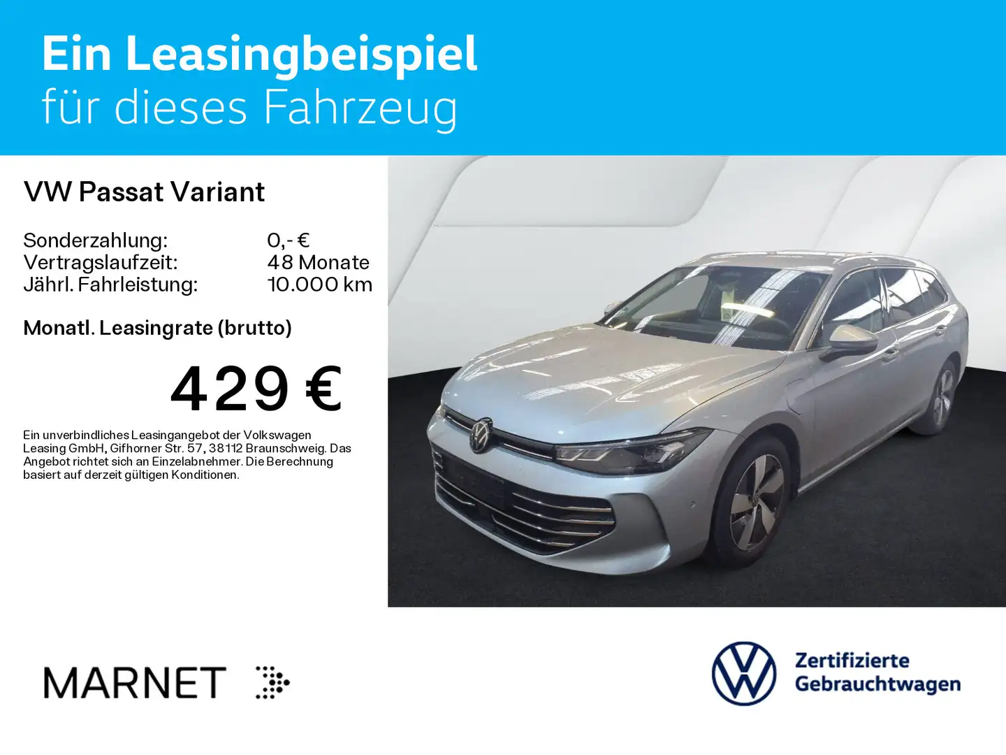 Volkswagen Passat Variant 1.5 TSI eHybrid DSG Business*Navi Silber - 2