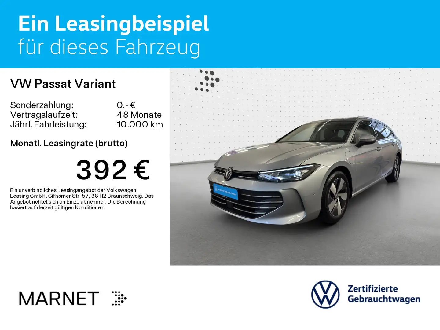Volkswagen Passat Variant 1.5 TSI eHybrid DSG Business*Navi Silber - 2