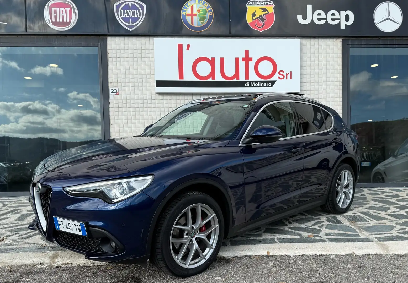 Alfa Romeo Stelvio 2.2 t Executive Q4 210cv TETTO 20 FULL! Blu/Azzurro - 1
