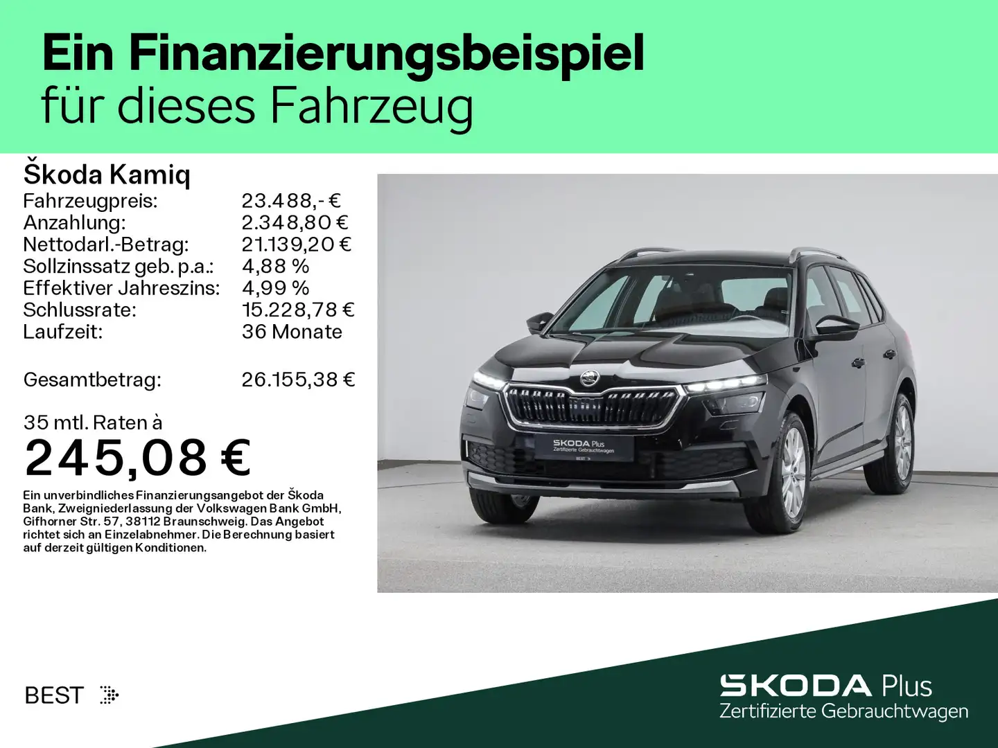 Skoda Kamiq 1.5 TSI DSG Style*AHK*PANO*NAVI*LICHT&SICH Noir - 2