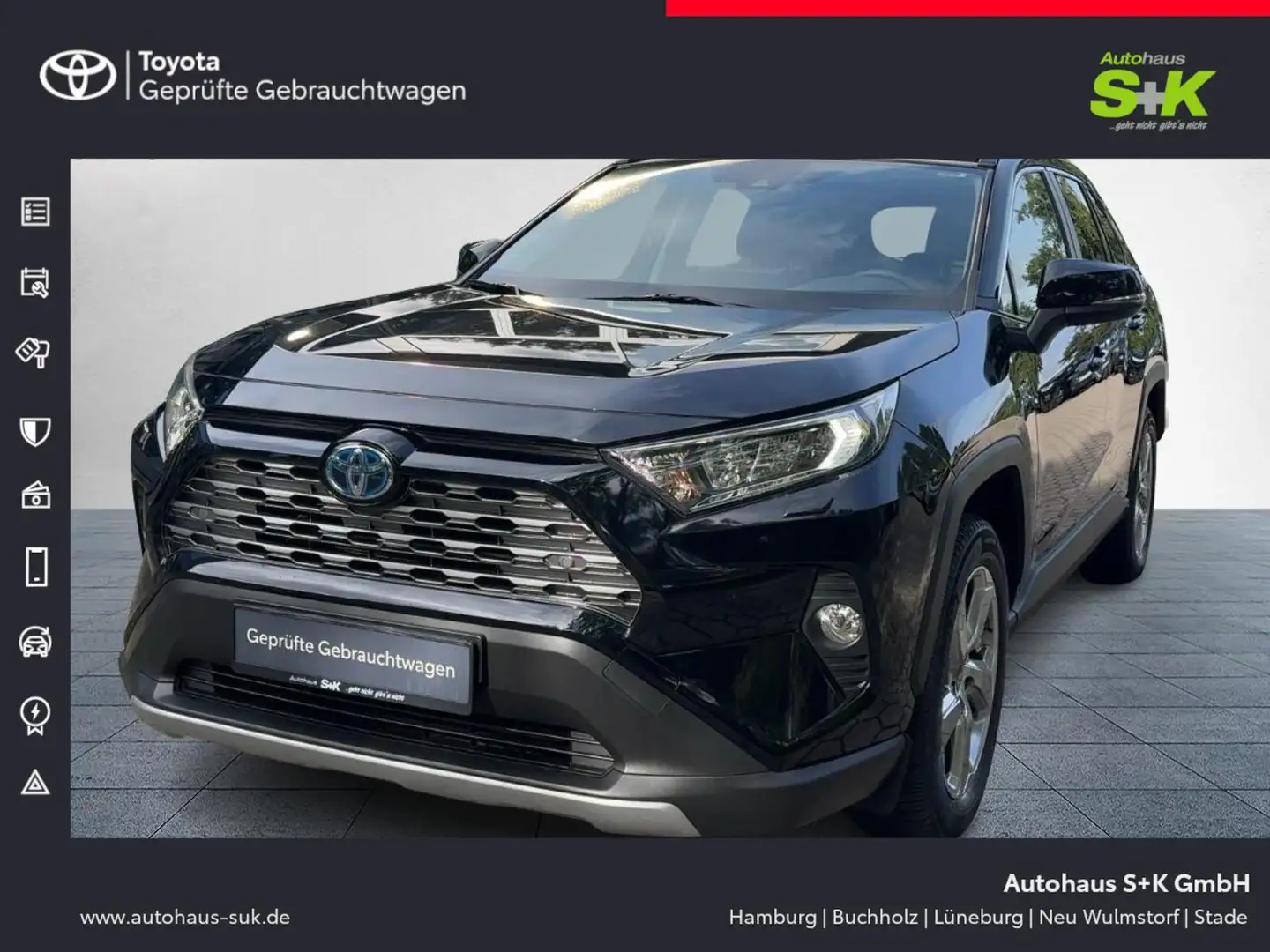 Toyota RAV 4 RAV4 Hybrid 2.5l Hybrid, Team Deutschland Noir - 1