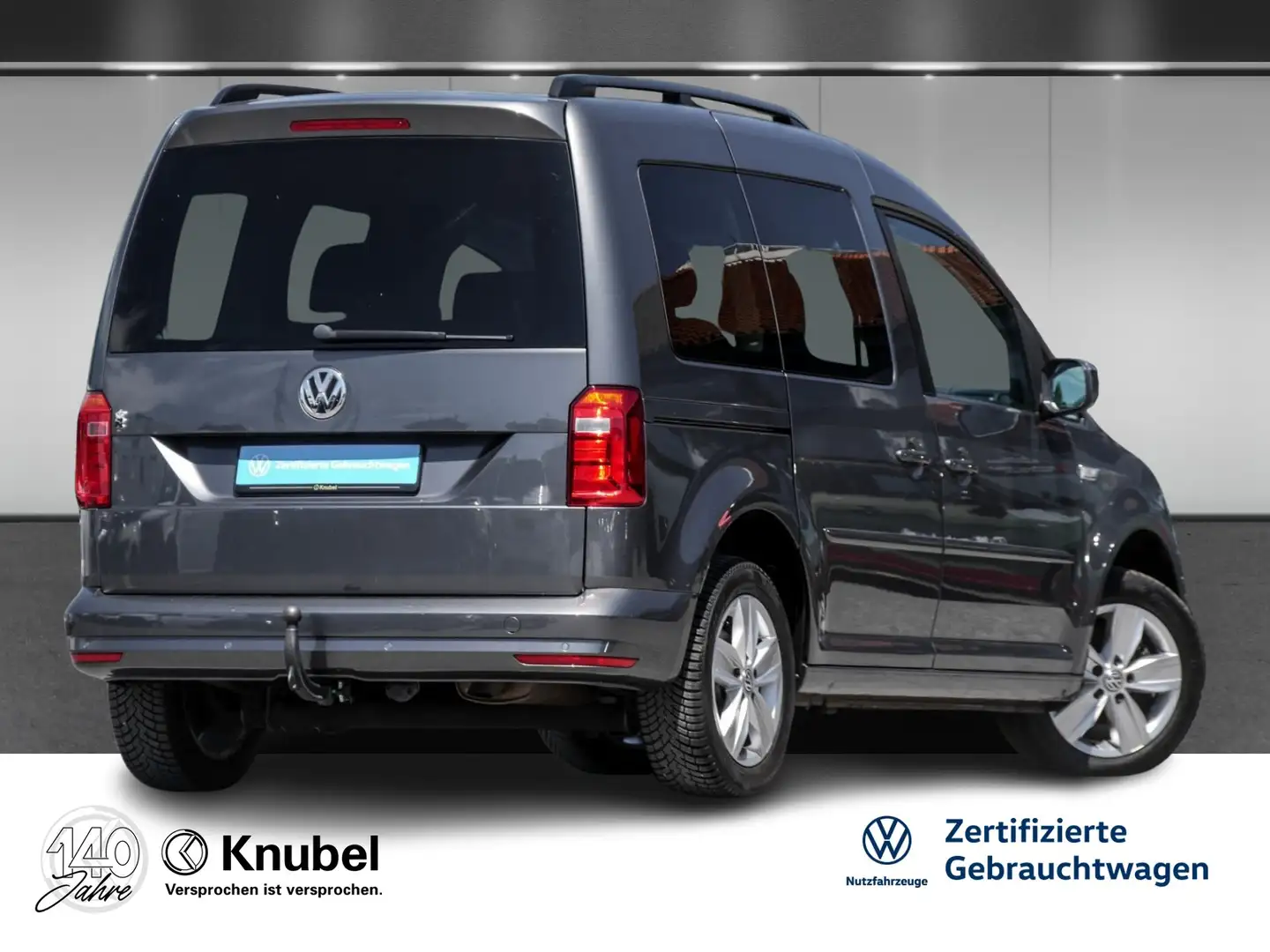 Volkswagen Caddy Comfortline 2.0 TDI DSG Navi AHK Climatr. Tempomat Gris - 2