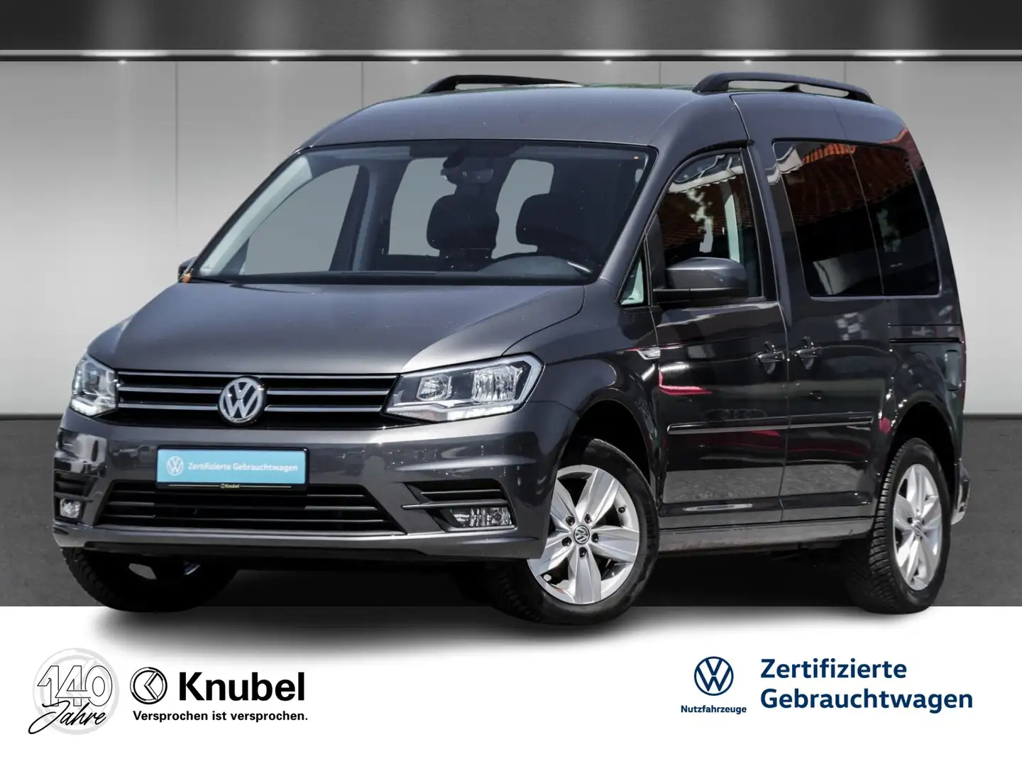 Volkswagen Caddy Comfortline 2.0 TDI DSG Navi AHK Climatr. Tempomat Gris - 1