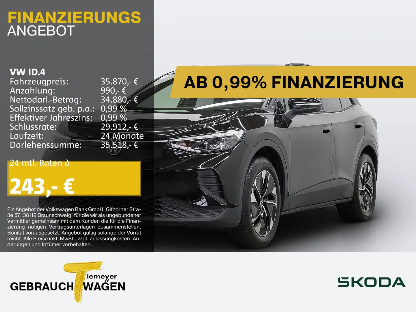 Volkswagen ID.4 PRO 286PS NAVI WÄRMEPUMPE KAMERA SITZH Černá - 1