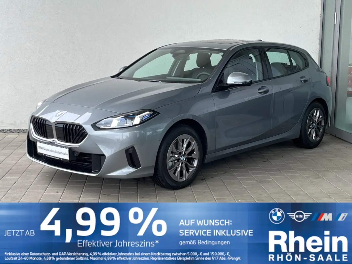 BMW 118 d LED.Pano.ParkA.elek.Sitz.DAB.DriveA.Navi.SH Grau - 1