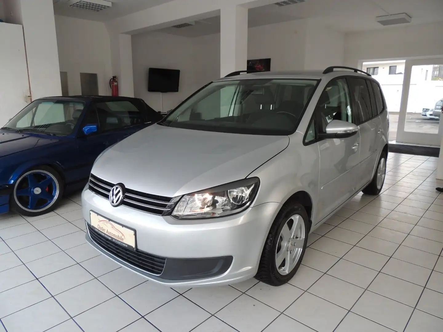 Volkswagen Touran Comfortline*AHK*7 Sitzer*Steuerkette neu Silber - 1