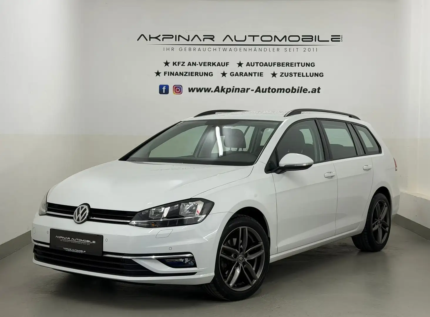 Volkswagen Golf Variant Rabbit 1,6 TDI ACC - AHK - TEMPOMAT Weiß - 1