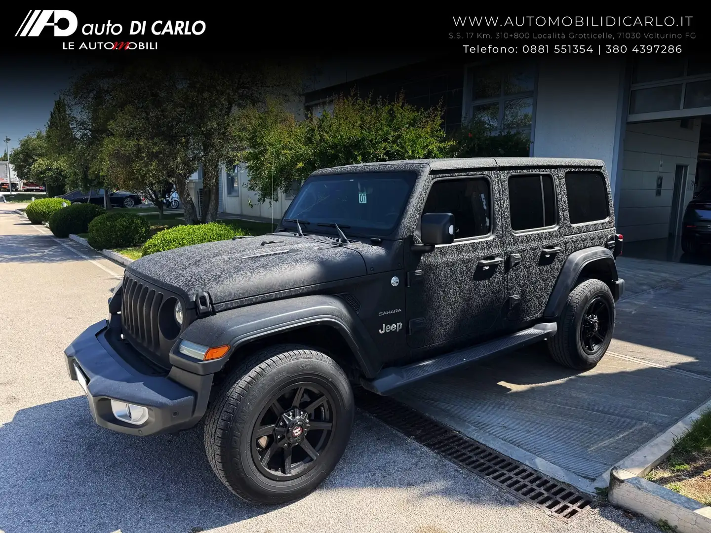 Jeep Wrangler Unlimited 2.2 Mjt II Sahara Чорний - 1