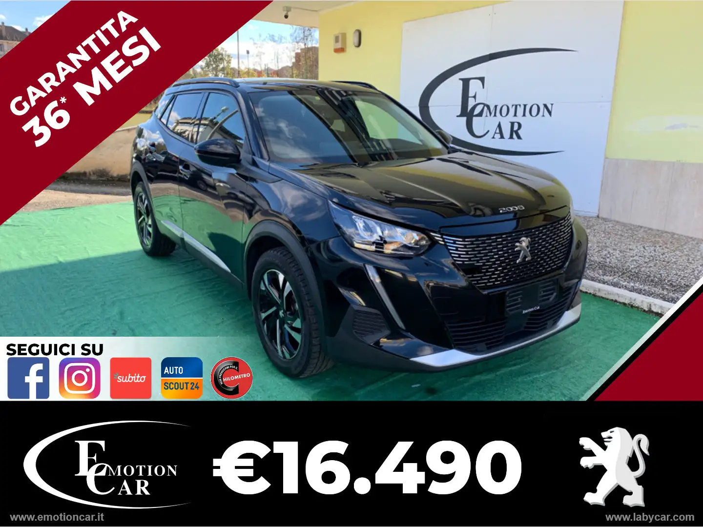 Peugeot 2008 BlueHDi 110 S&S Allure Pack - 2022 Nero - 1