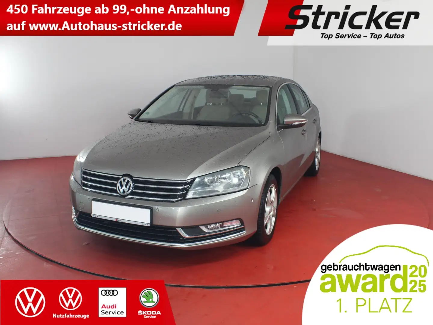 Volkswagen Passat Comfortline 2.0TDI TÜV bis 04/2027 AHK ParkPilot Bej - 1