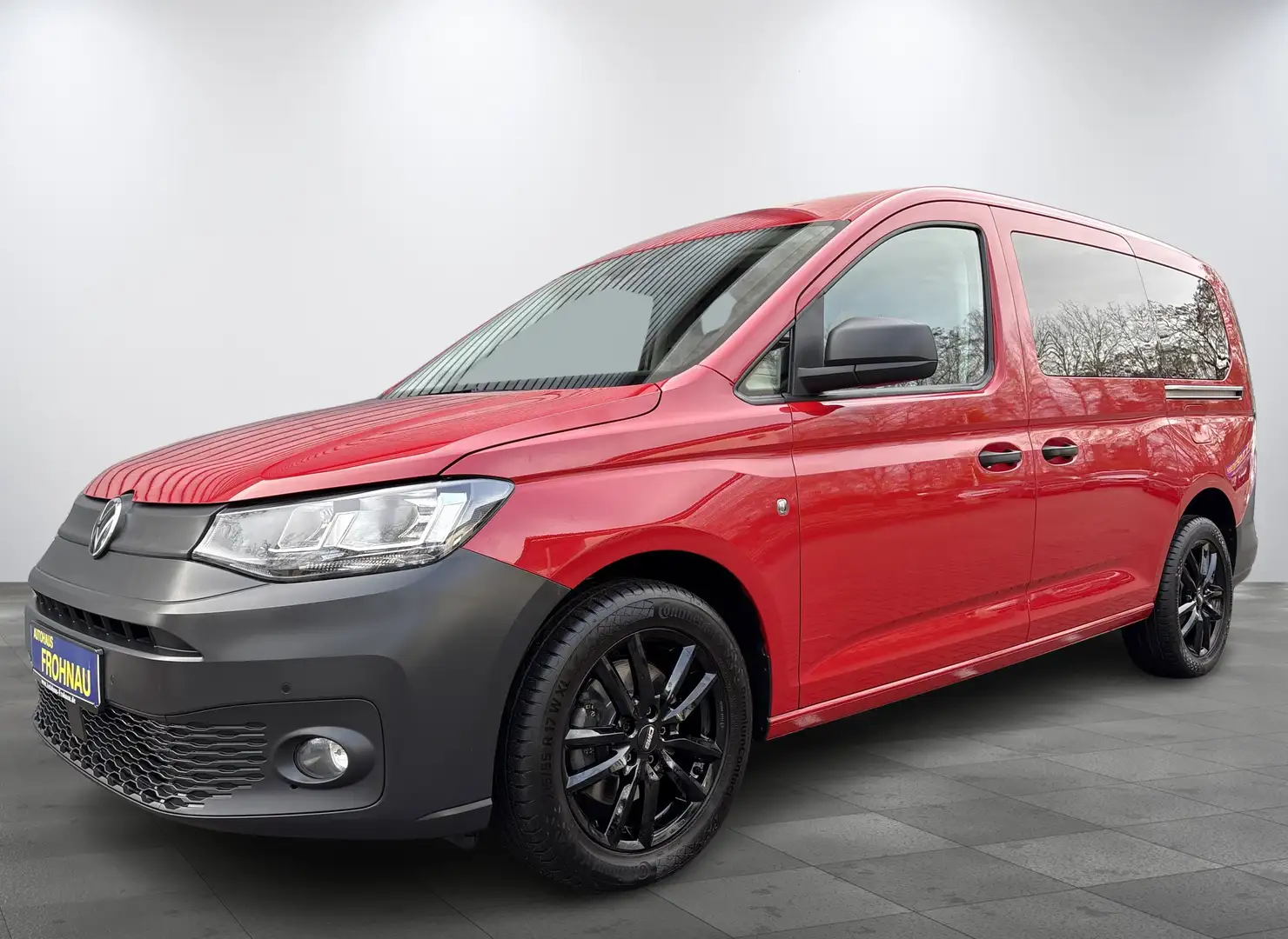 Volkswagen Caddy EcoProfi Maxi Tempomat Einparkhilfe Klima Sitzh. Rot - 1