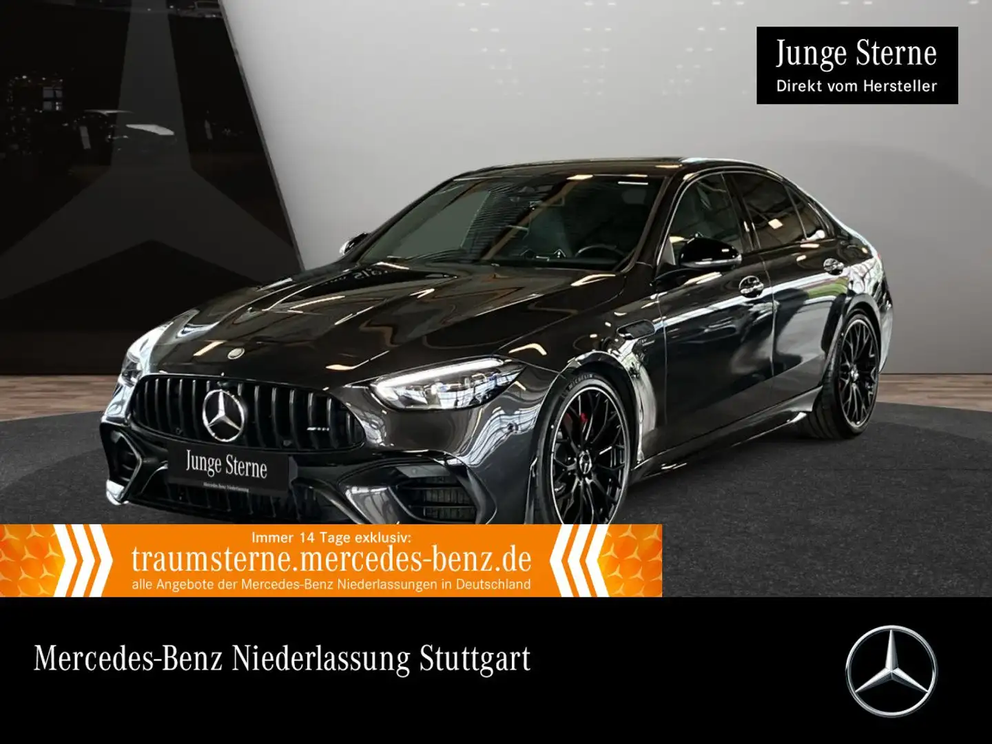 Mercedes-Benz C 63 AMG C 63 S E NIGHT+DRIVERS+360+PERFSITZE+TOTW+KEYLESS Grey - 1