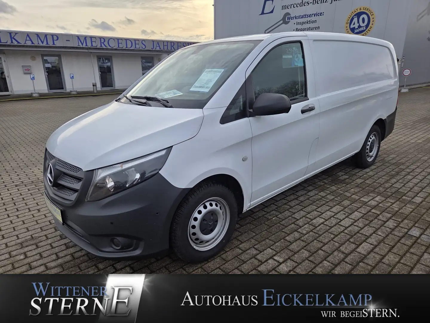 Mercedes-Benz Vito 114 BT Kasten lang SORTIMO KLIMA akt.PTS 3-SITZER Blanc - 1