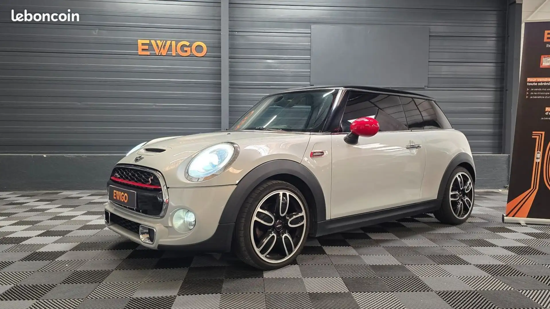 MINI Cooper 2.0 192 ch s bva jcw john works ligne a clapet Gris - 1