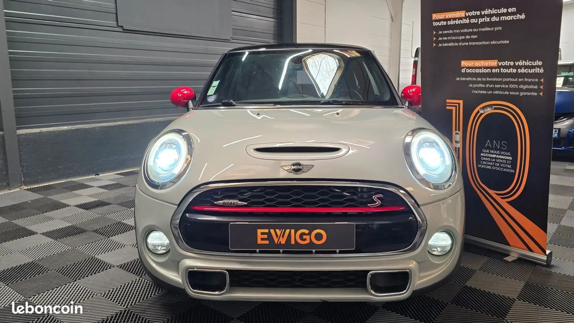 MINI Cooper 2.0 192 ch s bva jcw john works ligne a clapet Gris - 2
