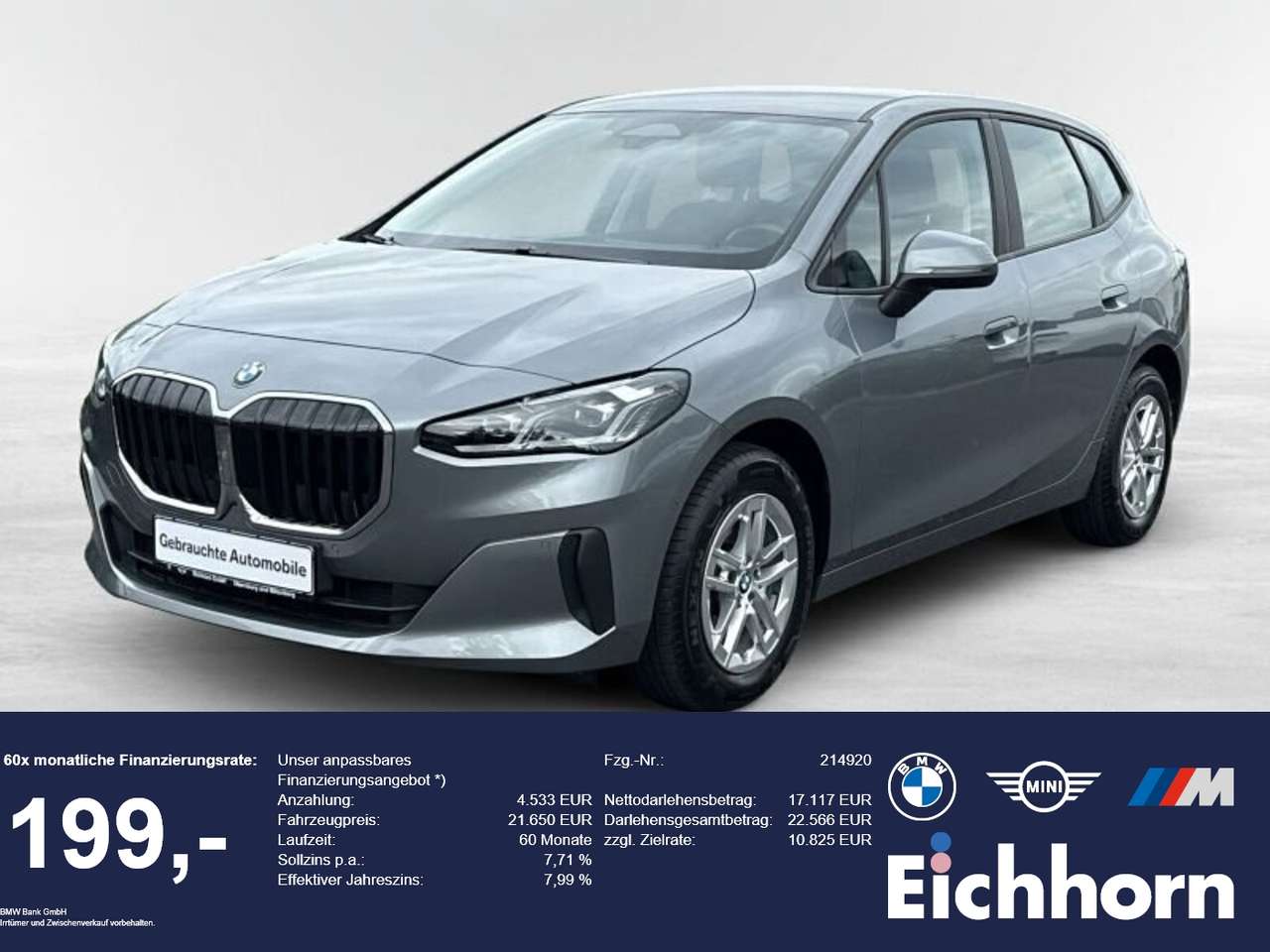 BMW 218 2024 — i Active Tourer *NAVI.AKTIVSITZ.PARKASSIST*