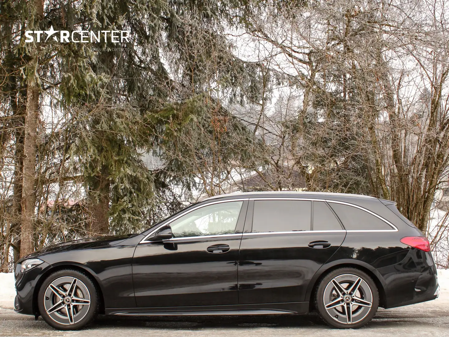 Mercedes-Benz C 200 d T-Modell AMG Line Schwarz - 2