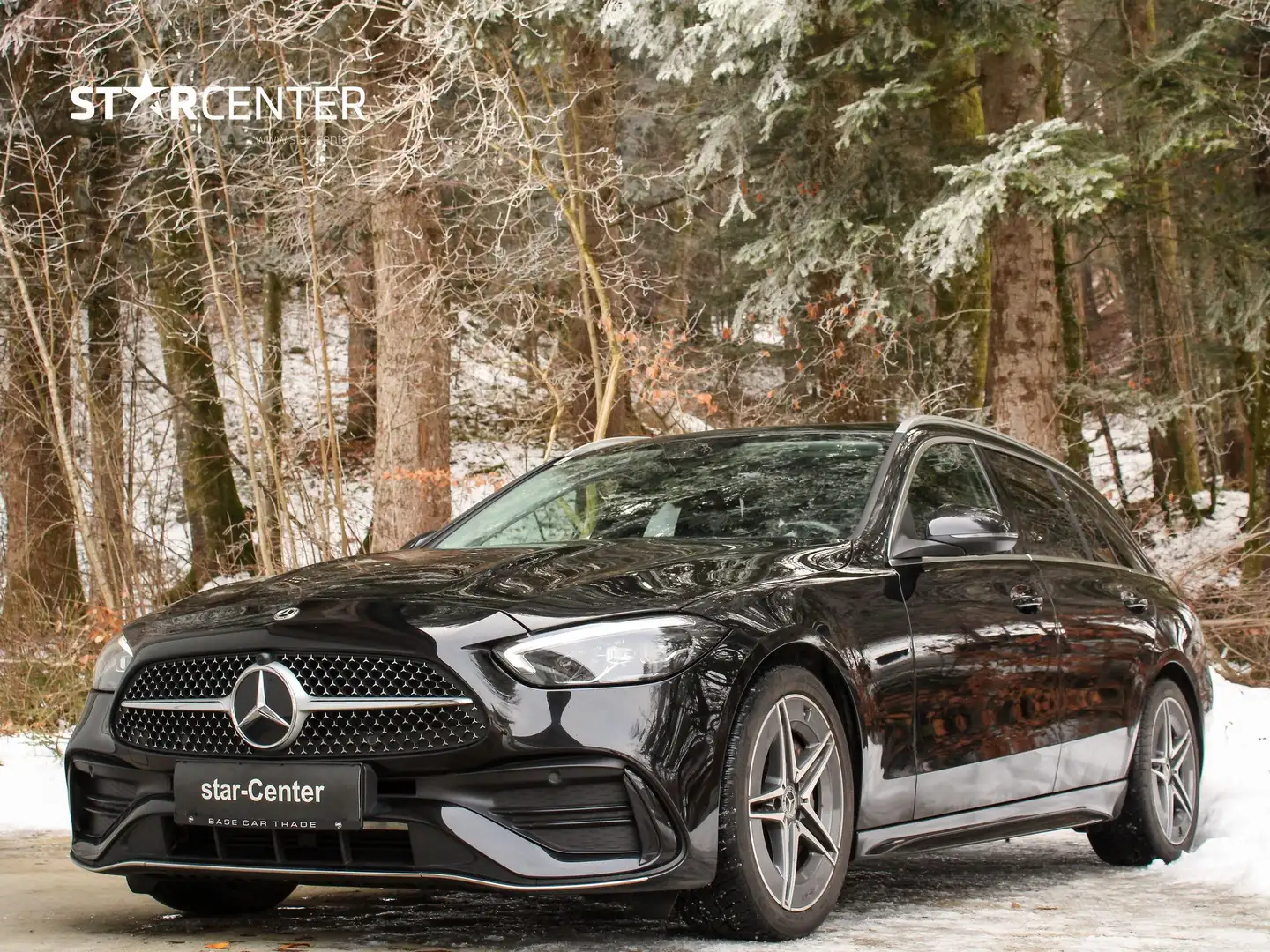 Mercedes-Benz C 200 d T-Modell AMG Line Schwarz - 1