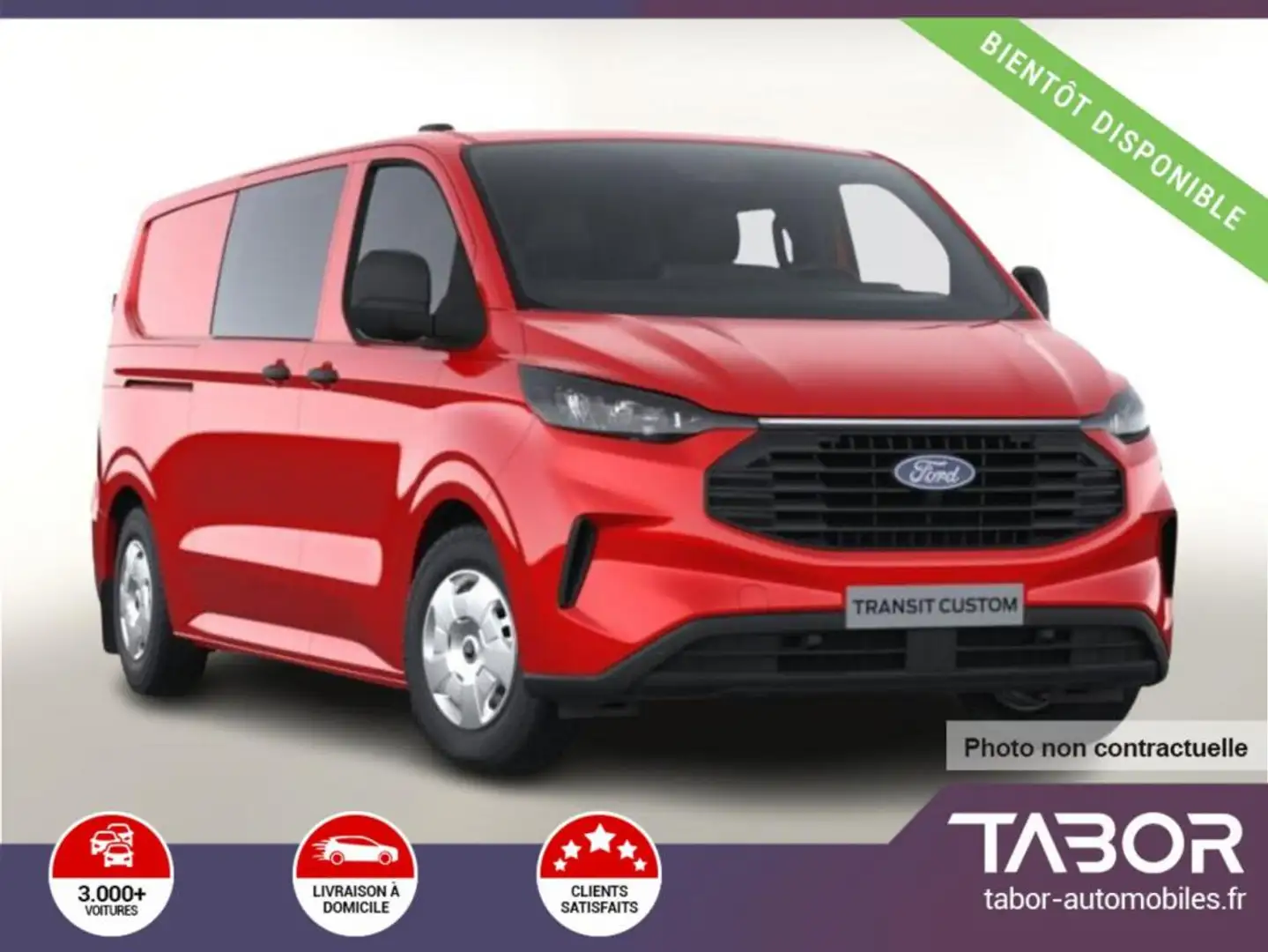 Ford Transit Custom DCiV TDCi 170 Aut Trend 320 Rouge - 1