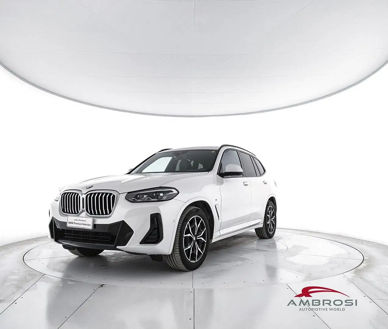 BMW X3 xdrive20d mhev 48V Msport auto Bianco - 1