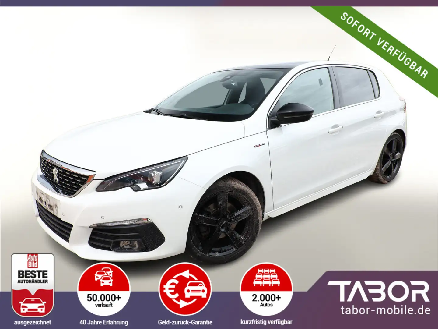 Peugeot 308 1.5 BlueHDi 130 Aut. Allure Pano LED Nav SHZ Weiß - 1