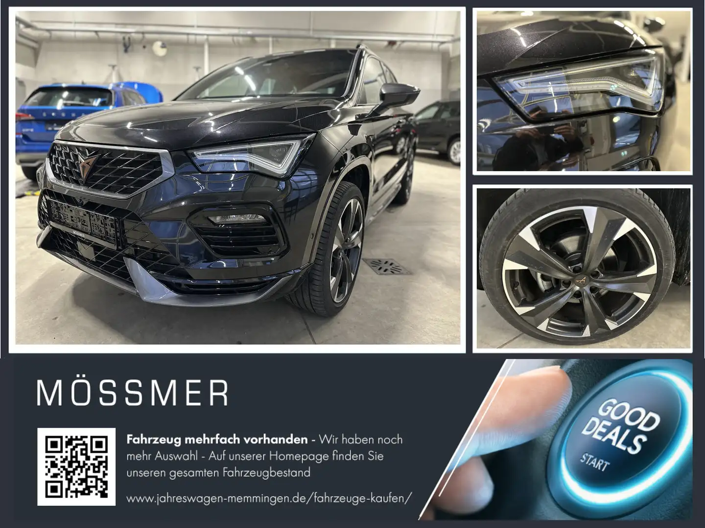 CUPRA Ateca 2.0 TSI DSG 4Drive Pano AHK Assist XL Schwarz - 1