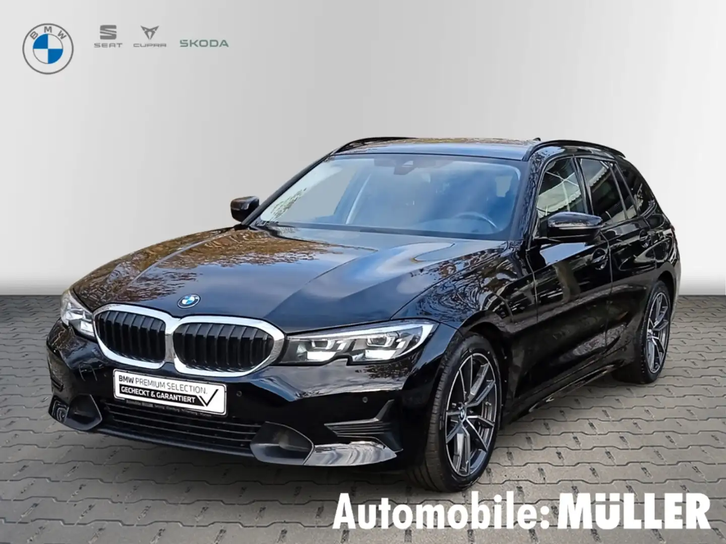 BMW 320 d Touring SportLine*AHK*Alarm*HiFi*DAB*Fernlichtas Schwarz - 1