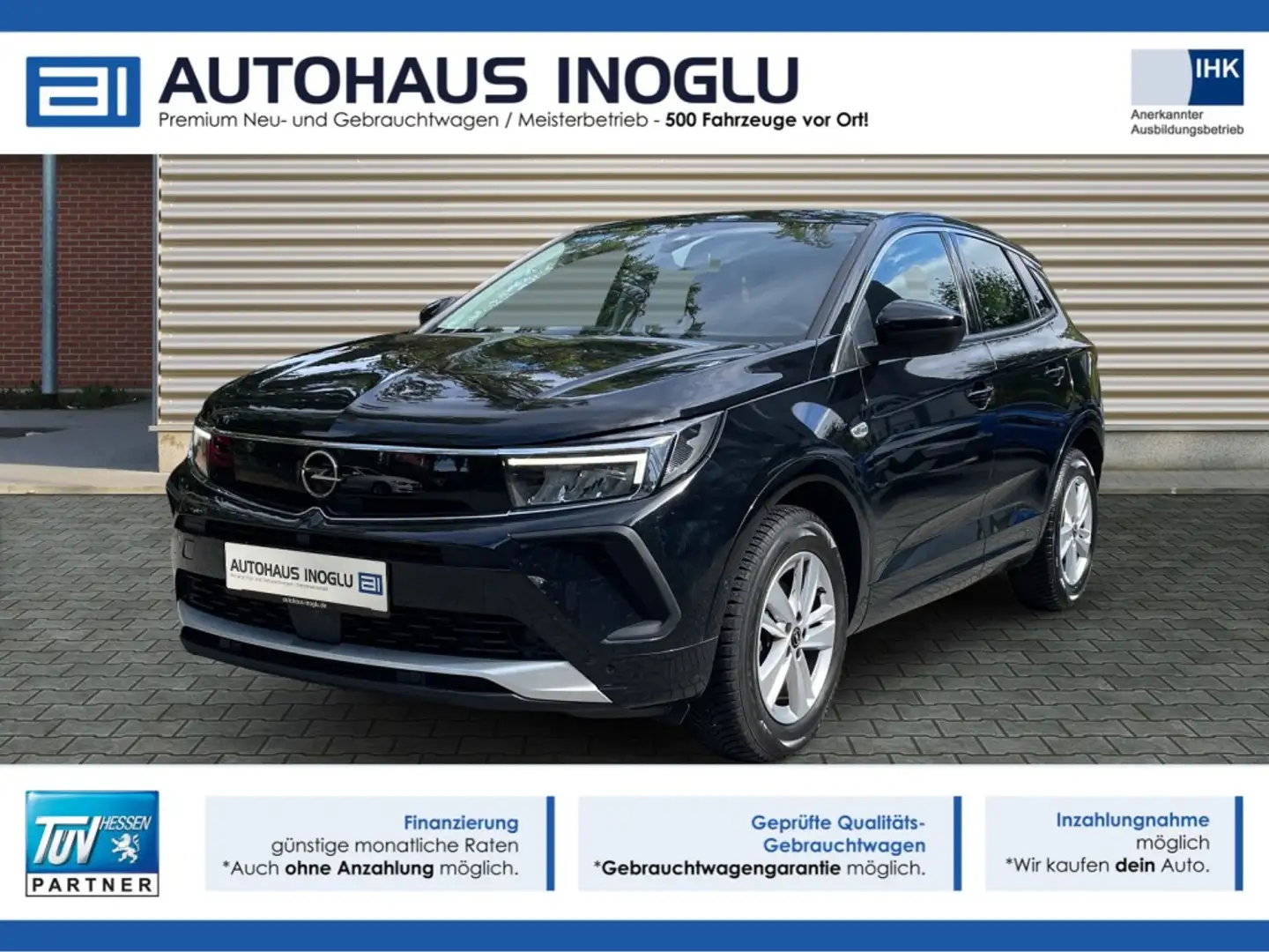 Opel Grandland 1.2 AT*Enjoy*Kamera*Lenk Shz*AGR*Totwi Schwarz - 1