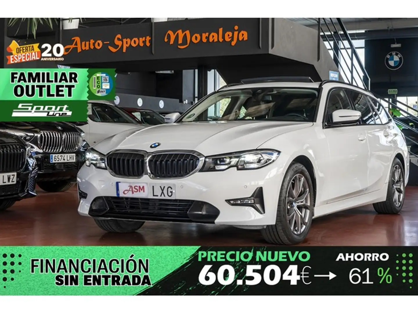 BMW 320 320dA Touring Blanco - 1
