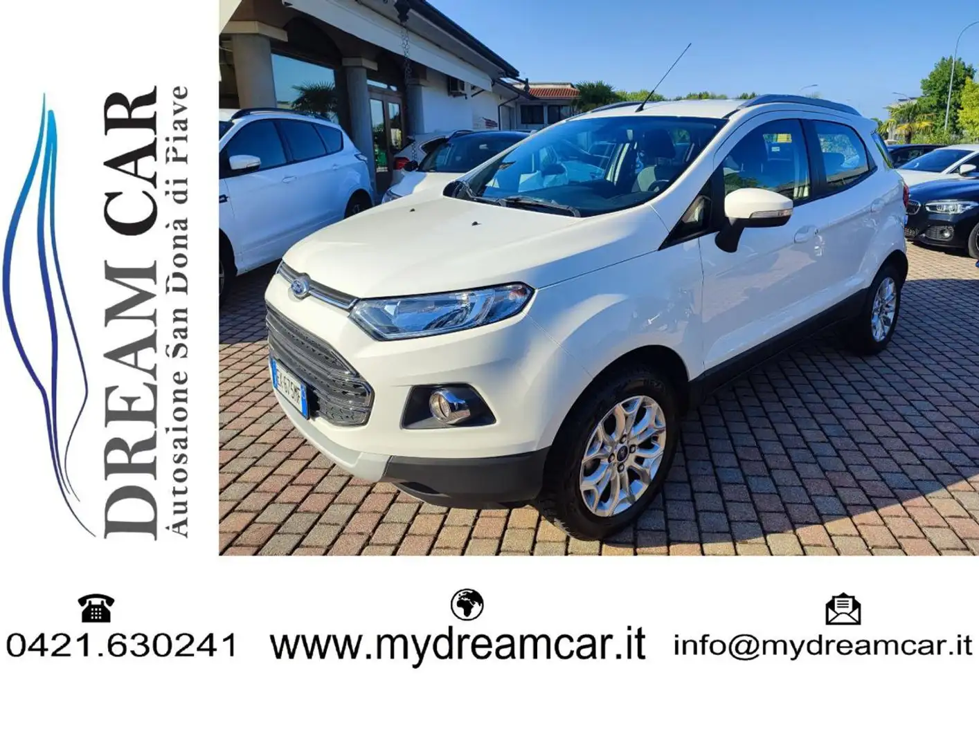 Ford EcoSport 1.0 EcoBoost 125 CV Titanium Blanc - 1