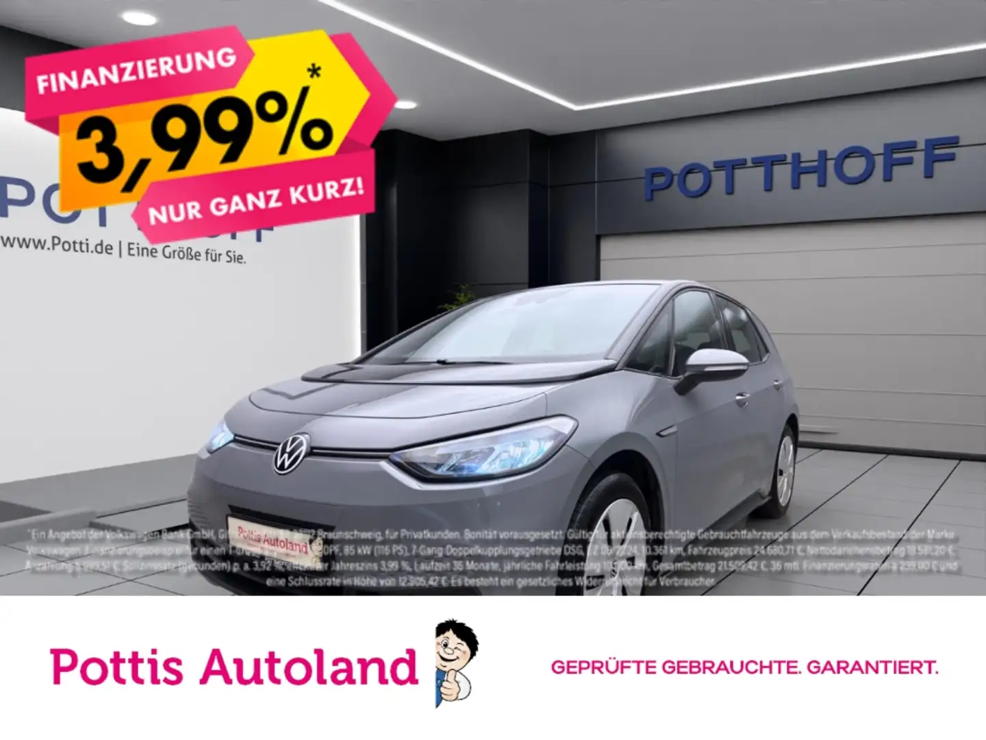 Volkswagen ID.3 PURE PERFORMANCE NAVI SITZHZG PDC LED KLIMA Grau - 1