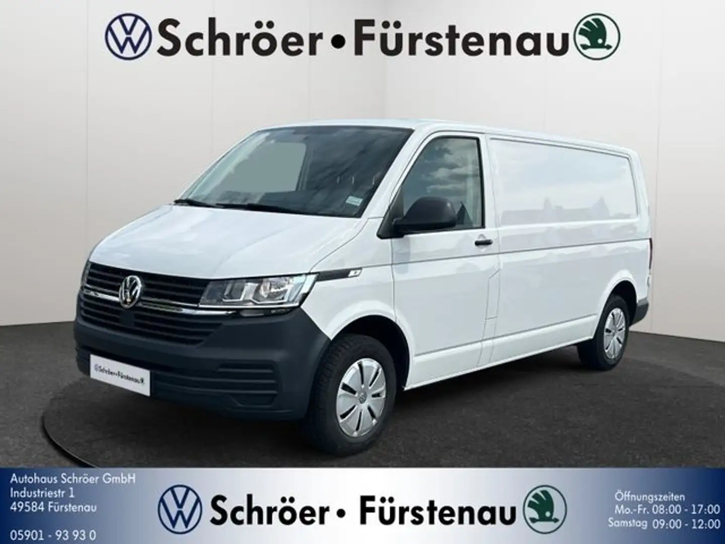 Volkswagen T6.1 Transporter Kasten LR Lang 2.0 TDI (Klima Heckflügeltüren Weiß - 1